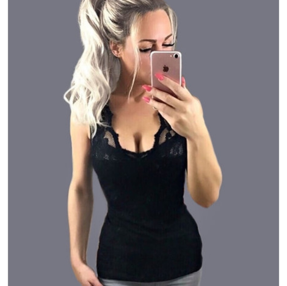 2 for $15! NWOT Sexy black tank